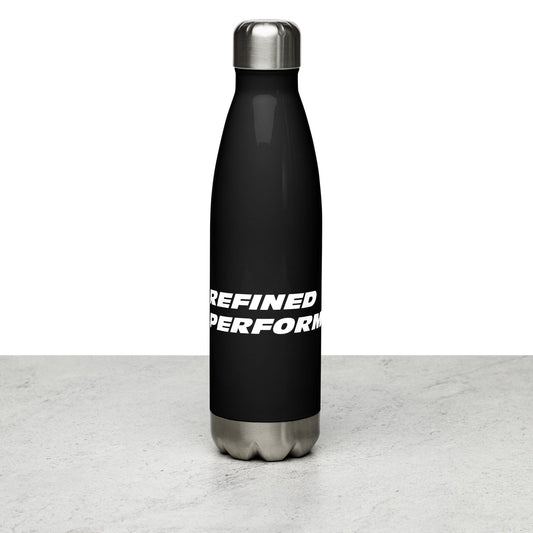 17oz Black with White RP Stainless Steel Water Bottle RENICK PERFORMANCE