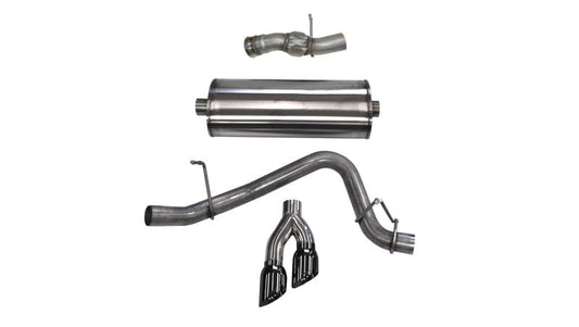 Corsa 15-20 Escalade / ESV 6.2L V8 Single Side Exit Cat-Back Exhaust w/ Polished Black Tips CORSA Performance