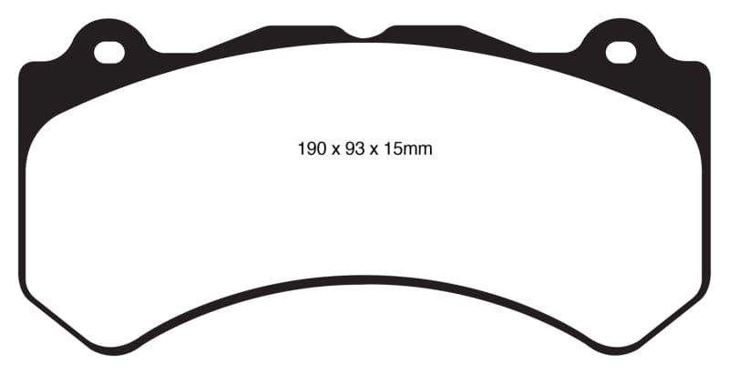 EBC 16+ Cadillac ATS-V 3.6 Twin Turbo Yellowstuff Front Brake Pads EBC