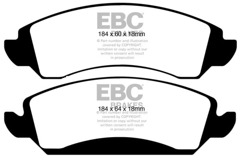 EBC 2015-2020 Escalade / ESV Greenstuff Front Brake Pads EBC