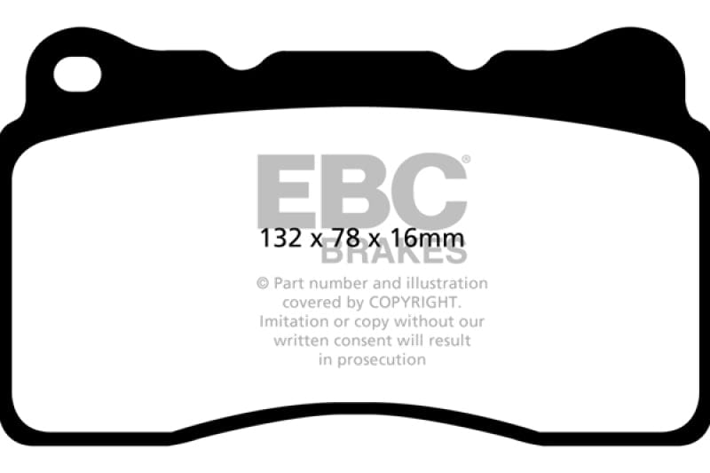EBC 2016+ Cadillac CT6 2.0L Turbo Yellowstuff Front Brake Pads EBC