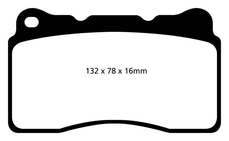 EBC 2016+ Cadillac CT6 2.0L Turbo Yellowstuff Front Brake Pads EBC