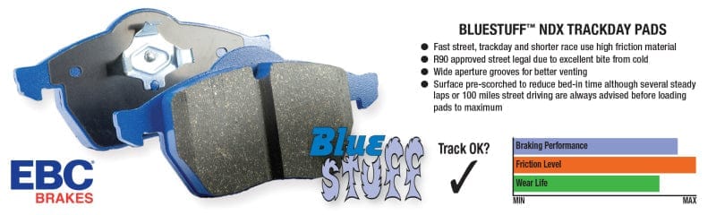 EBC 2016+ Chevrolet Camaro ZL1 Bluestuff Front Brake Pads EBC