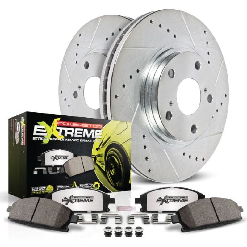 Power Stop 13-19 ATS Z26 Street Warrior Front Brake Kit PowerStop