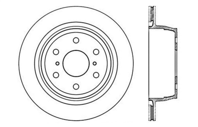 StopTech 2007-2020 Escalade / ESV Rear Right Slotted & Drilled Rotor Stoptech