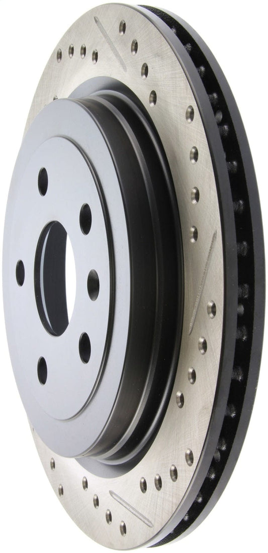 StopTech Sport Slot 14-19 CTS V-Sport Slotted & Drilled Rear Left Rotor Stoptech