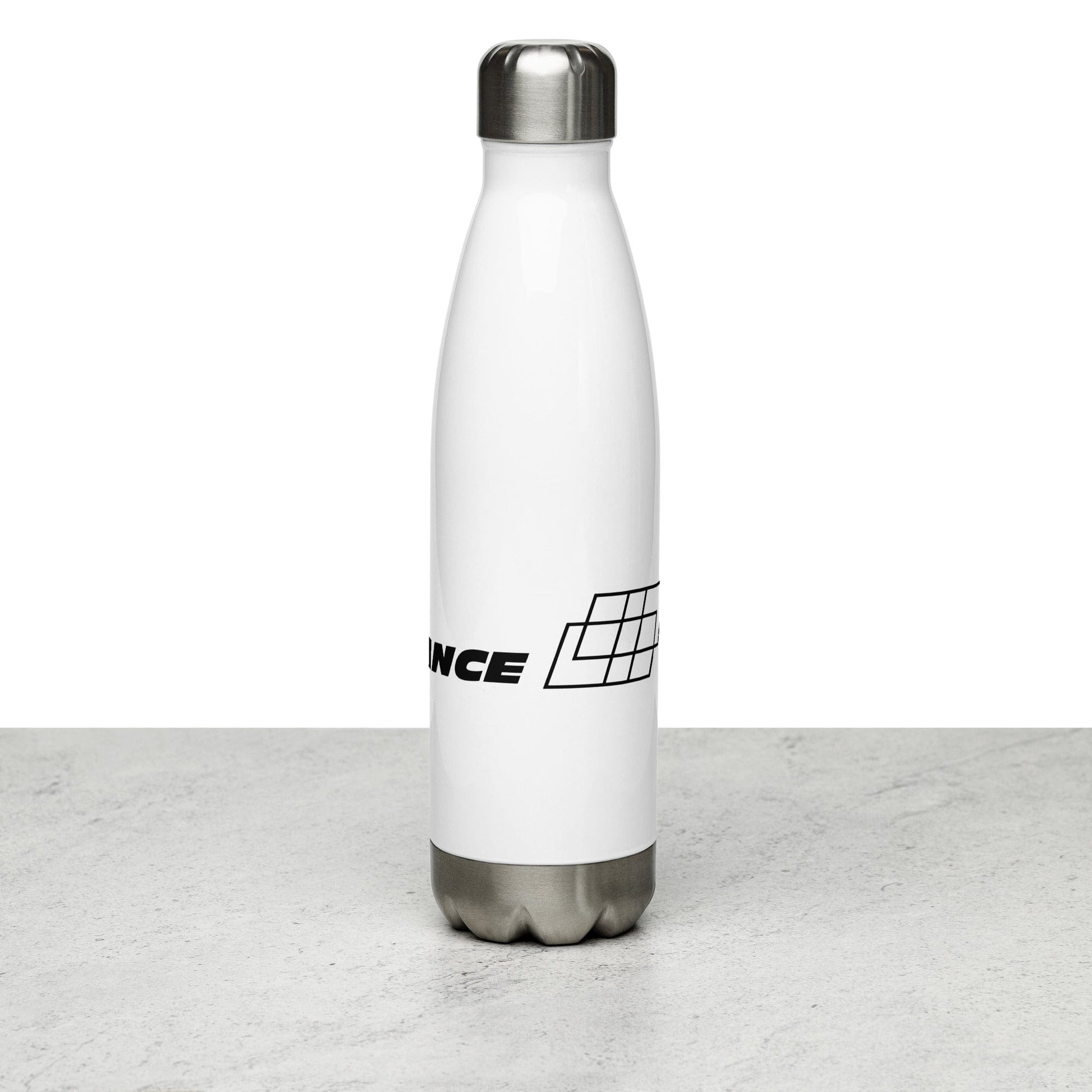 17oz Black and White RP Stainless Steel Water Bottle RENICK PERFORMANCE