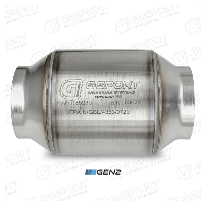 GESI G-Sport 400 CPSI GEN 2 EPA Approved 3.0in Inlet/Outlet Catalytic Converter (500-850HP)