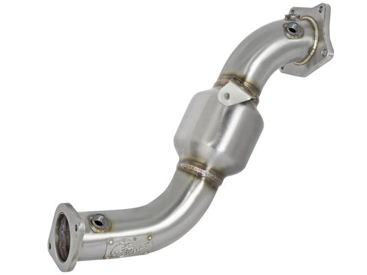 aFe Twisted Steel Down-Pipe Catted 13-16 Cadillac ATS L4-2.0L (t) aFe