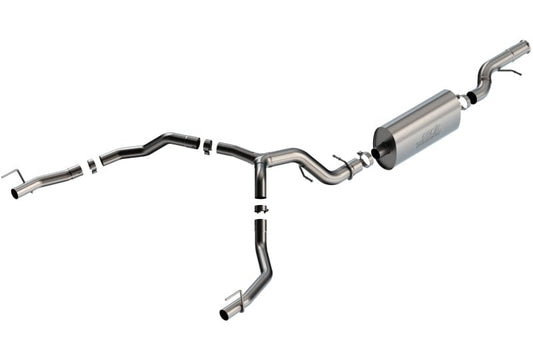 Borla 2021+ Cadillac Escalade 6.2L V8 2/4WD 4DR Touring Cat-Back Exhaust w/ Factory Bezel Tips Borla