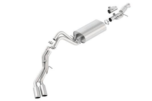 Borla Touring Cat Back 15-20 GM 6.2L V8 2.75in, 2.25in Dual Same Side Exit 4in Tips Exhaust Borla