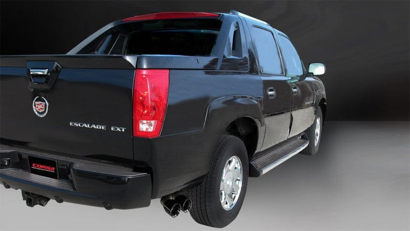 Corsa 02-06 Cadillac Escalade 6.0L V8 3in Cat-Back Single Side w Twin 4in Black Pro-Series Tips CORSA Performance