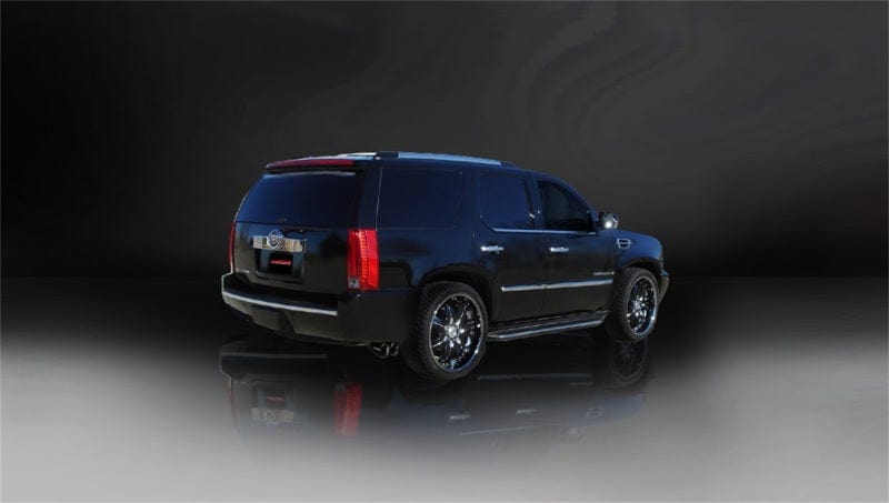Corsa 07-10 Cadillac Escalade 6.2L V8 Black Sport Cat-Back Exhaust CORSA Performance