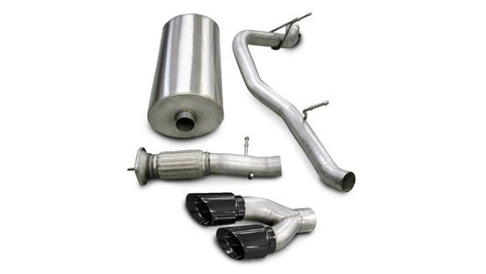 Corsa 07-10 Cadillac Escalade 6.2L V8 Black Sport Cat-Back Exhaust CORSA Performance