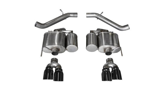 Corsa 16-19 Cadillac ATS-V 3.6T 4in Black Sport Axle-Back Exhaust CORSA Performance