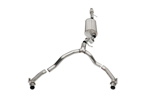 Corsa 21-22 Cadillac Escalade 6.2L Dual Rear 3.5/2.75in Sport Cat-Back Exhaust Uses Factory Bezels CORSA Performance