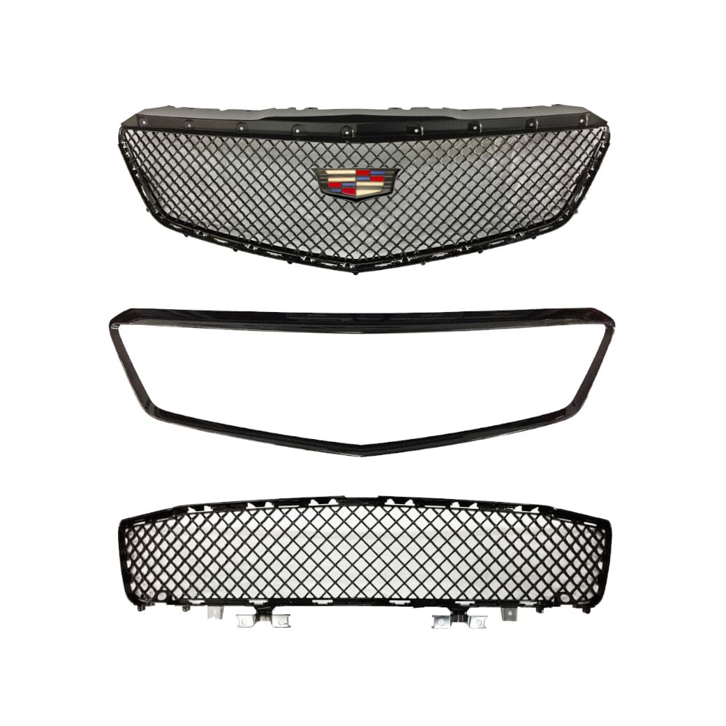 CTS-V Blacked Out Upper & Lower Grille with Bezel and Front Emblem RENICK PERFORMANCE