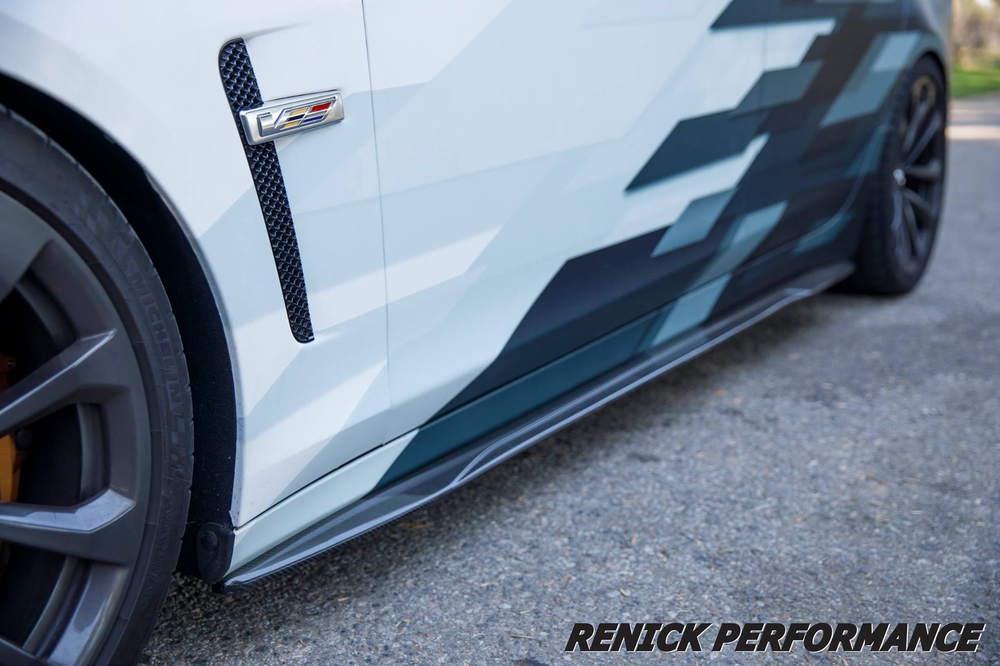 CTS-V Carbon Fiber Side Skirt Extensions RENICK PERFORMANCE