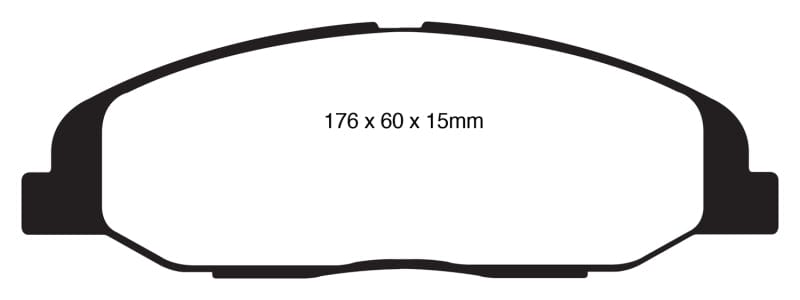 EBC 08-13 Cadillac CTS 3.0 Yellowstuff Front Brake Pads EBC
