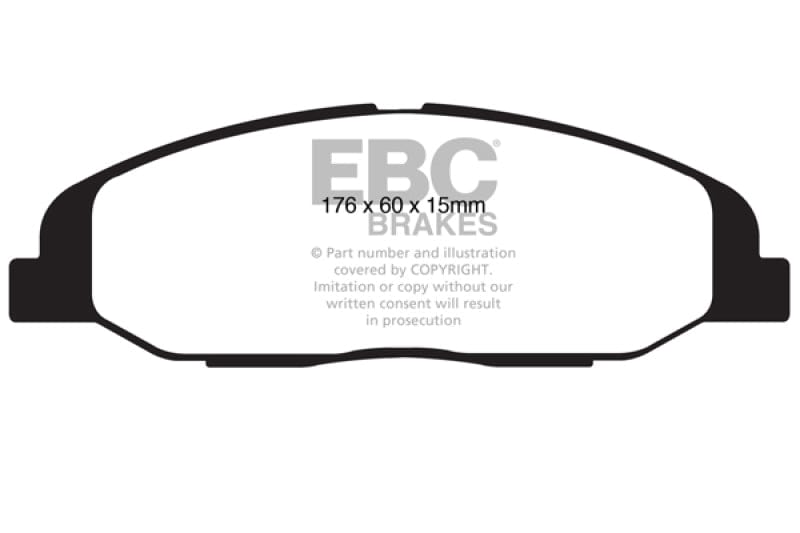 EBC 08-13 Cadillac CTS 3.0 Yellowstuff Front Brake Pads EBC