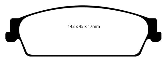 EBC 09-14 Cadillac Escalade 6.0 Hybrid Greenstuff Rear Brake Pads EBC