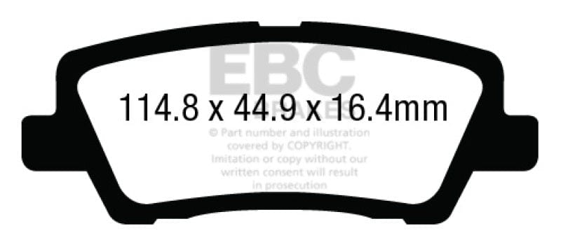 EBC 13-19 ATS Yellowstuff Rear Brake Pads EBC
