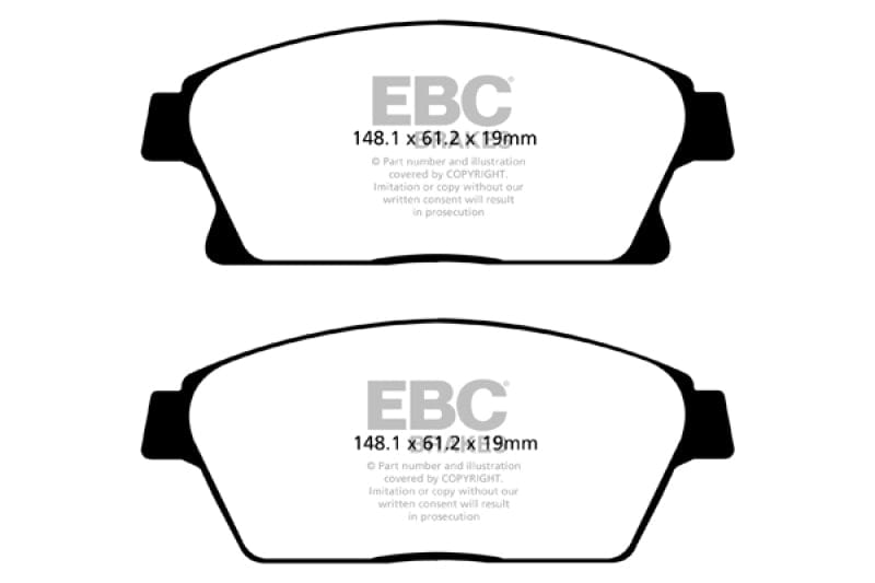 EBC 13+ Buick Encore 1.4 Turbo Yellowstuff Front Brake Pads EBC