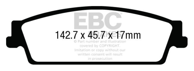 EBC 2015-2021+ Escalade / ESV Yellowstuff Rear Brake Pads EBC