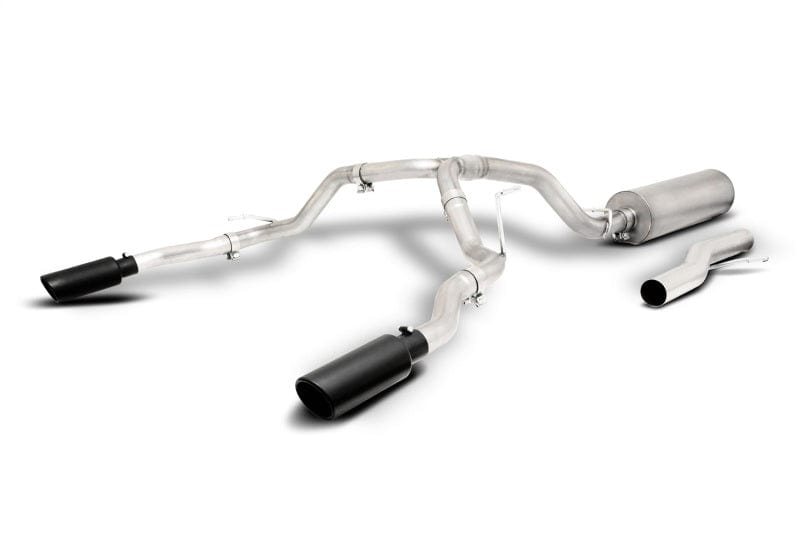 Gibson 2021+ Escalade 6.2L 4WD 2.5in Cat-Back Dual Split T409 SS Exhaust - Black Gibson