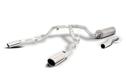 Gibson 2021+ Escalade 6.2L 4WD 2.5in Cat-Back Dual Split T409 SS Exhaust - Polished Gibson