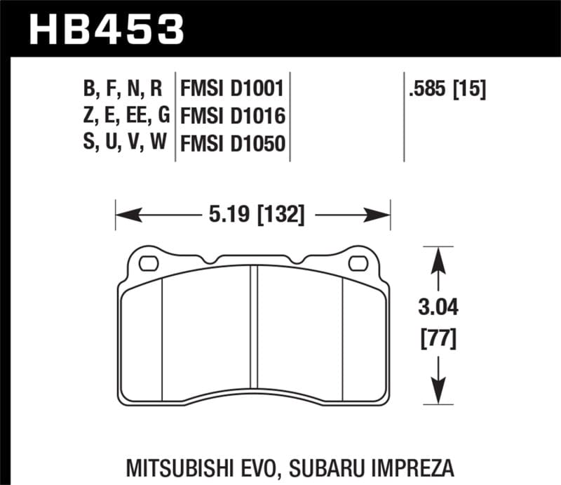Hawk 13-19 ATS Ceramic Street Front Brake Pads Hawk Performance
