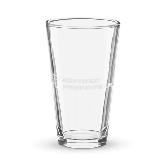 Refined Performance 16oz pint glass RENICK PERFORMANCE
