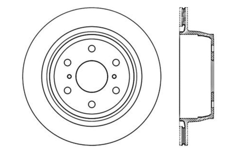 StopTech 2007-2020 Escalade / ESV Rear Left Slotted & Drilled Rotor Stoptech