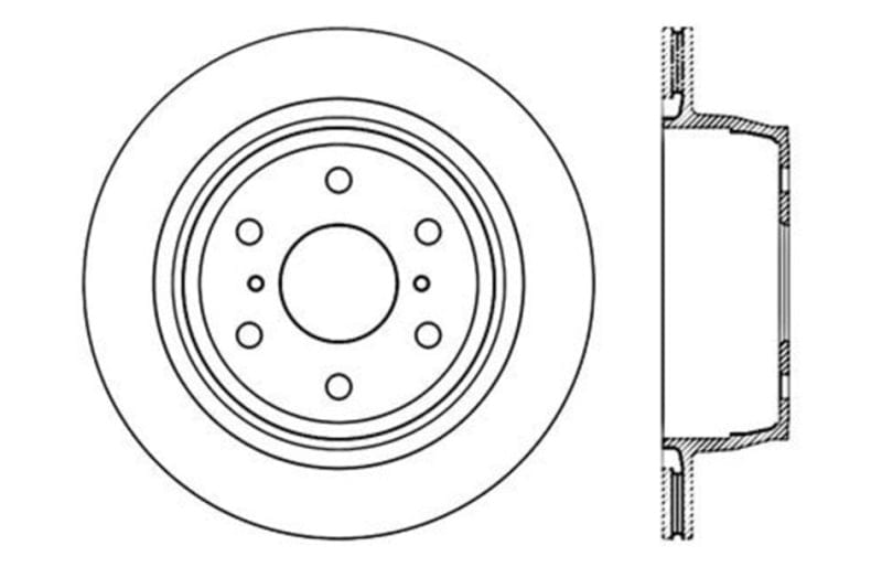 StopTech 2007-2020 Escalade / ESV Rear Left Slotted & Drilled Rotor Stoptech