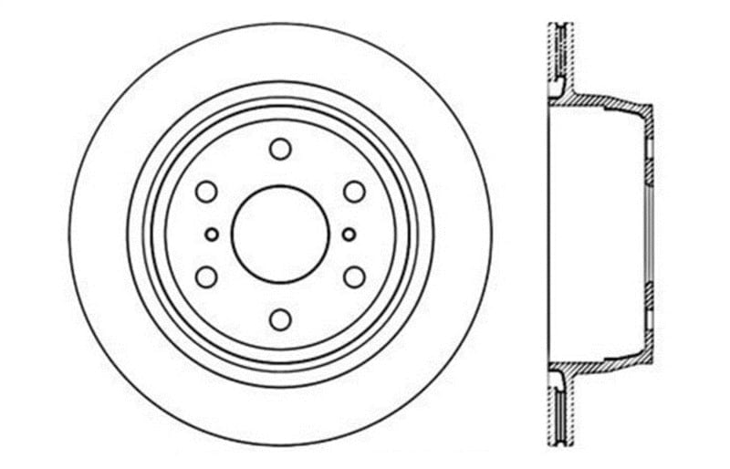 StopTech 2007-2020 Escalade / ESV Rear Right Slotted & Drilled Rotor Stoptech