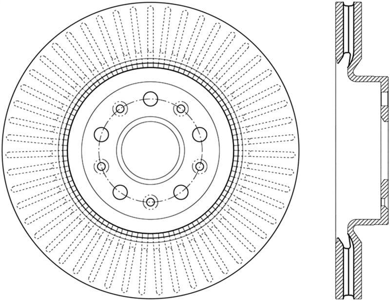 StopTech 2014-2019 Cadillac CTS Cryo-Stop Front Premium Rotor Stoptech