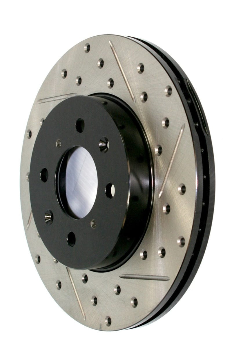 StopTech Sport Slot 14-19 CTS V-Sport Slotted & Drilled Front Right Rotor Stoptech